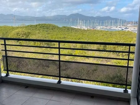 grand t2 vue marina etang z'abricot