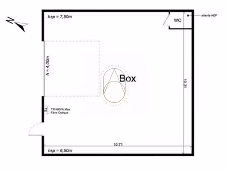 location locaux professionnels 1 pièce 110.42 m² à beziers (34500)  850 €