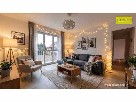 appartement 4 pièces de 77.77 m2 avec loggia  ascenseur et c