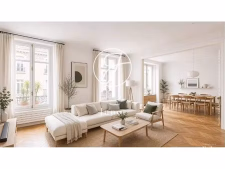 paris 17e - villiers / marche levis - appartement - 6 pièces - 192 59 m² carrez - 4/5 cham