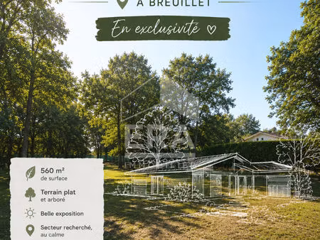 breuillet ? terrain à bâtir de 560 m²