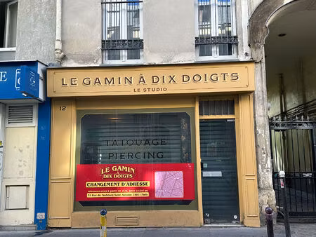 local commercial rue popincourt sur 2 niveaux 37.81m²