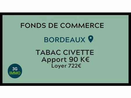 vente locaux professionnels à bordeaux (33000)  364 000 €