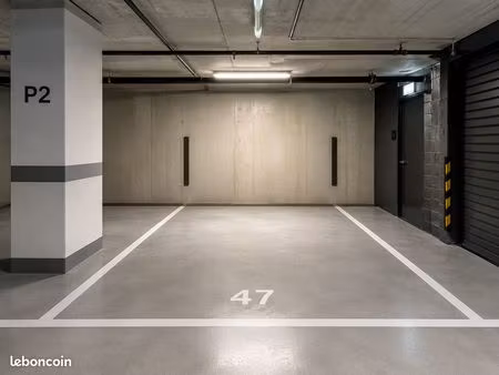 parking sécurisé en sous sol en résidence