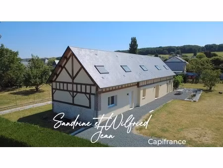 daubeuf pres vatteville (27) - maison entièrement rénovée en 2025 - terrain piscinable 150
