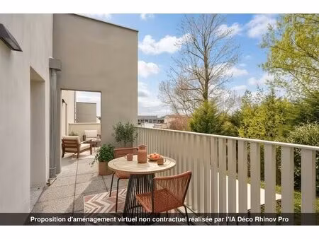 duplex moderne en dernier étage avec terrasses et garage à craponne