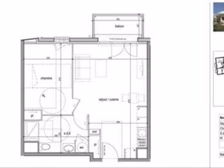 location appartement 2 pièces à saint-aubin-lès-elbeuf (76410) : à louer 2 pièces / 46m² s