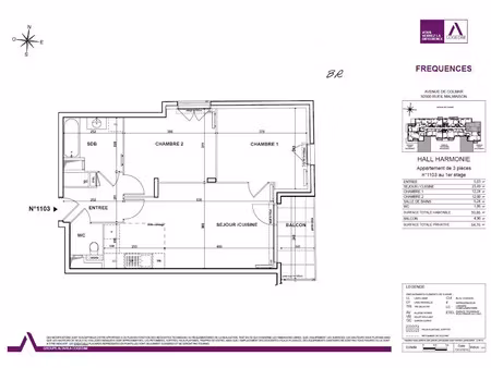 location appartement 3 pièces 60 m² à rueil-malmaison (92500)  1 467 €