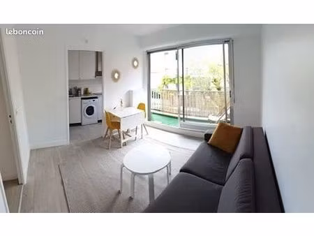 studio meublé 24 m² – balcon  parking et cave – le pré-saint-gervais