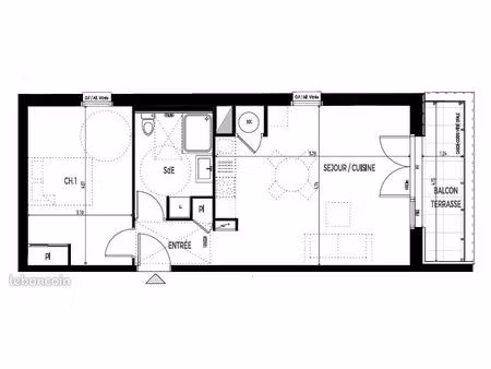 appartement t2 51m2