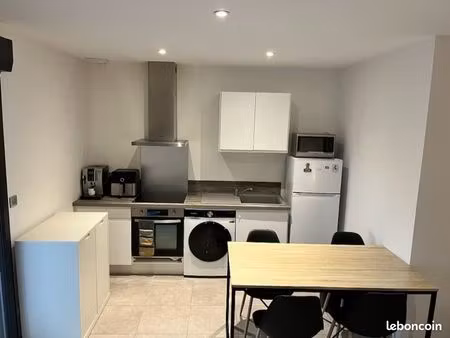 location t2 meublé avec rez de jardin