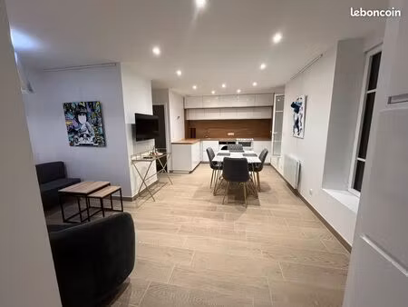 t2 meublé design – 40 m² – le mans  tram université / centre-ville – charges incluses