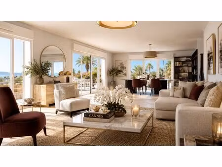 cannes  californie–montfleury : un appartement au 2e étage prolongé par 33 73 m² de...