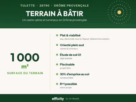terrain - 1000 m²
