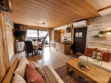 morzine hyper-centre grand appartement 3 chambres avec deux terrasses et vue sur le...