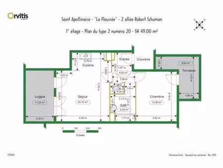 appartement t2 st apollinaire