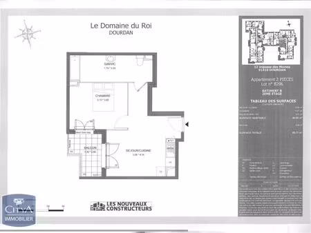 location appartement 2 pièces 40m² dourdan 91410