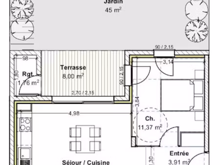 vente appartement 2 pièces 50.27 m² à corcelles-en-beaujolais (69220)  169 000 €
