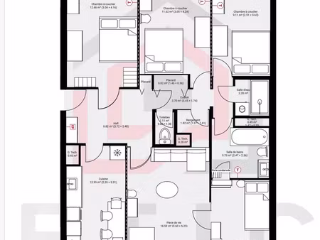 vente appartement 5 pièces 100 m² tassin-la-demi-lune (69160)