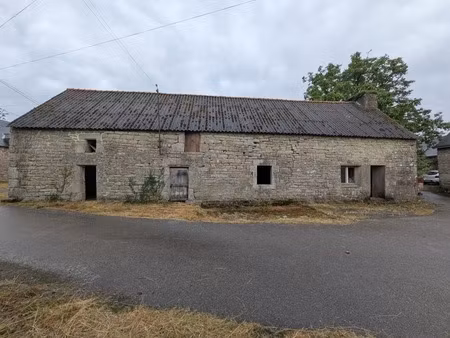plouay en campagne ensemble immobilier composé d' une maison de 45m² habitable  une grange