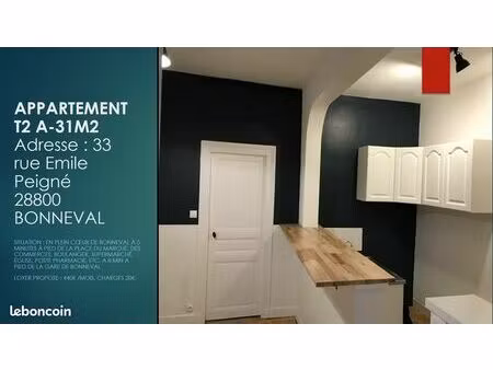 superbe appartement t2 rénové bonneval