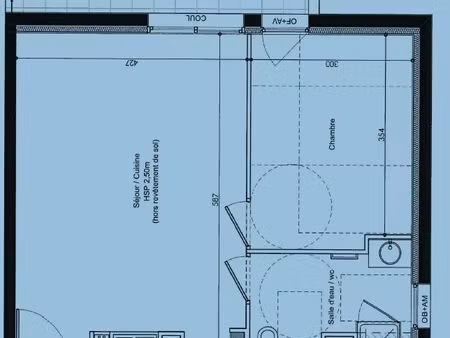 appartement 42m2 + petit extérieur + place de parking