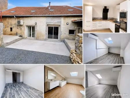 à louer – grand duplex rénové 3 chambres avec terrasse et terrain – vicherey (88170)