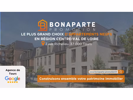 vente appartement 3 pièces 70 m² à tours (37000)  217 900 €
