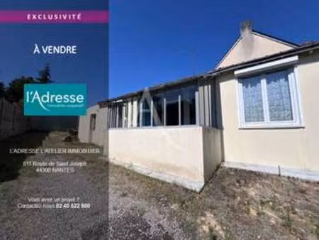 vente maison à nantes beaujoire - saint-joseph (44000) : à vendre / 55m² nantes beaujoire 