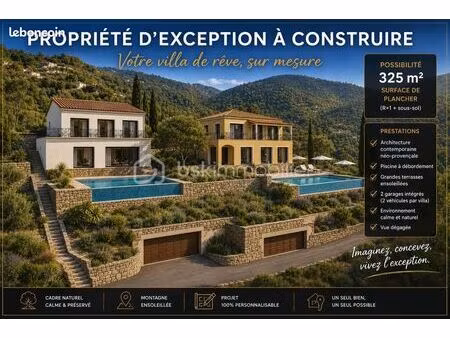 terrain 2 126 m² pierrefeu