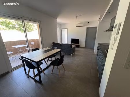 appartement t2 de 39 m² avec deux terrasses – résidence récente (2018) – callas