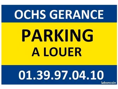 a louer - parking en sous sol à la gare de franconville