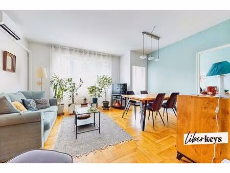 lyon 3 monchat - t3 de 90 m2 - lumineux et calme  triple expo  rdc surélevé avec vue sur l