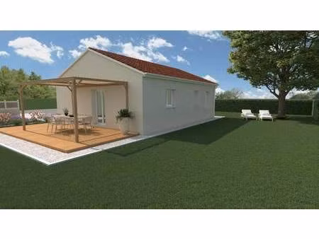 terrain avec maison neuve à vendre