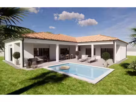 terrain avec maison neuve à vendre
