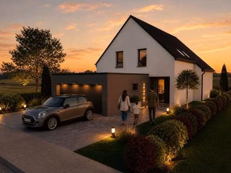 terrain avec maison neuve à vendre