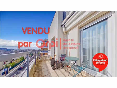 vente appartement 3 pièces 67 m² argenteuil (95100)