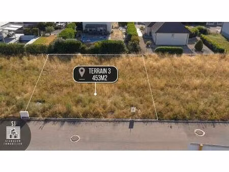 terrain constructible viabilisé à vendre