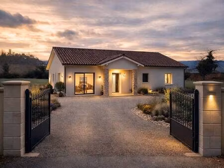 terrain avec maison neuve à vendre