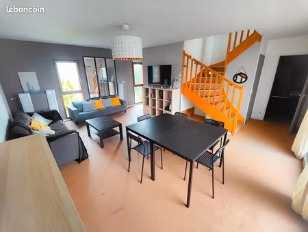 ?️ grand appartement meublé en duplex 100m2 - 4 chambres / 2 sdd / terrasse ☀️