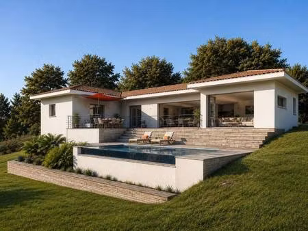 terrain avec maison neuve à vendre