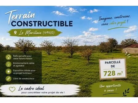 terrain constructible à vendre
