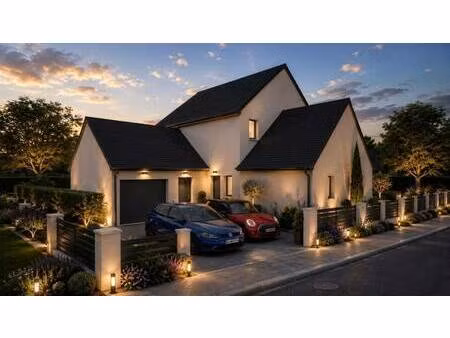 terrain avec maison neuve à vendre