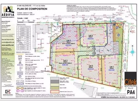 terrain constructible viabilisé à vendre
