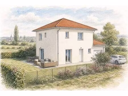 terrain avec maison neuve à vendre