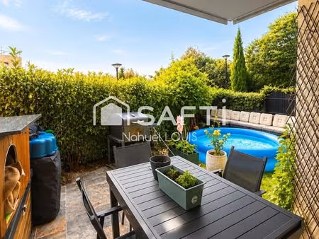 appartement t2 de 43 m² avec jardin et parking