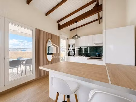 moudong - grand t3 meublé rénové avec terrasse