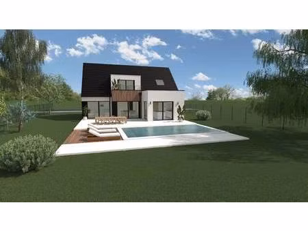 terrain avec maison neuve à vendre
