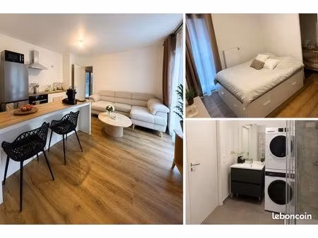 2 meublé neuf 42 m² avec terrasse de 11 m² – résidence 2024 – proche gare