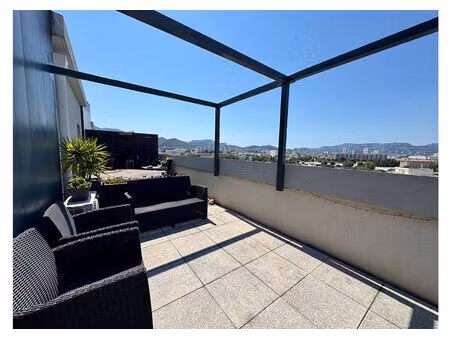 appartement 4 pièces  palais omnisports  toit terrasse au 8ème etage 86m² meublé